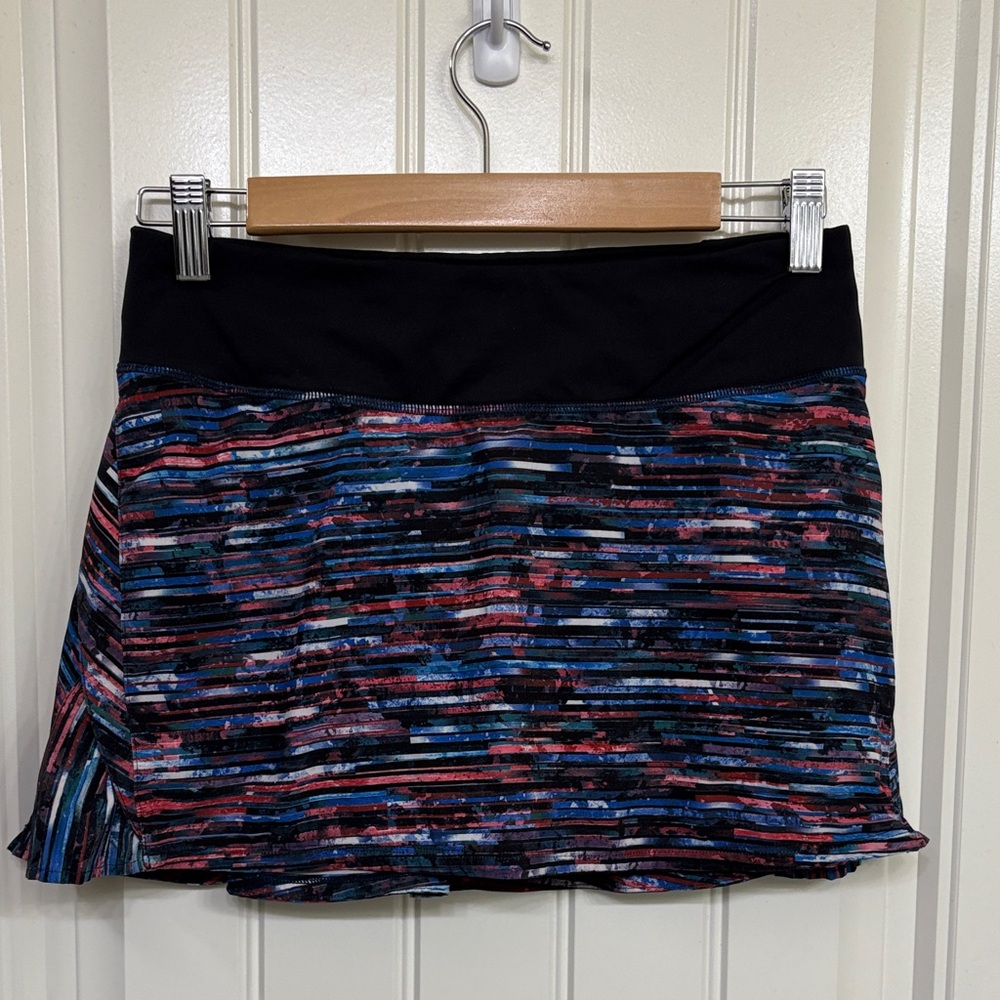Lululemon Play Off the Pleats Hinshu Alpine Multicolor Striped Women's Skirt Sko